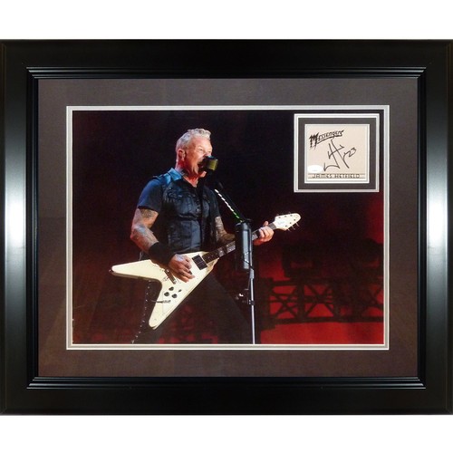 James hetfield autographed - james,